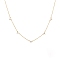 Cubic Zirconia Flower Pendant Necklacs for Women, 925 Sterling Silver Jewelry, Real 18K Gold Plated, 14.96 inch(38cm)