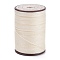 Round Waxed Polyester Thread String, Micro Macrame Cord, Twisted Cord, for Leather Sewing Stitching, PapayaWhip, 0.8mm, about 54.68 Yards(50m)/Roll