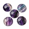 Natural Fluorite Cabochons, Flat Round, 30x7~8.5mm