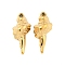 304 Stainless Steel Pendants, Conch Shell Shape Charms, Real 14K Gold Plated, 17x7x4mm, Hole: 0.8mm