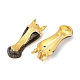 Латунные микропаве прозрачные подвески с фианитом KK-U058-50G-2