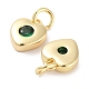 Латунные микро проложить кубического циркония подвески KK-C051-07G-04-2
