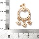Латунные микро проложить кубического циркония подвески KK-D378-14G-3