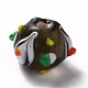 Ручной работы ухабистым Шарики Lampwork LAMP-E023-02-2