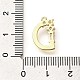 Латунные микро проложить кубического циркония подвески KK-M310-01G-04-3
