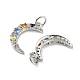 Латунные микро проложить кубического циркония подвески ZIRC-L077-038P-2