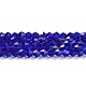 Прозрачные стеклянные бусины гальваническим пряди GLAA-F029-3mm-D06-1