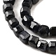 Бусины из натурального черного сапфира G-G259-B02-3x3mm-4