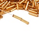 Серебряные подкладке прозрачное стекло стеклярусом SEED-R028-2x9-B01-3