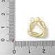 Латунные микропаве прозрачные подвески с фианитом KK-S505-03G-04-3
