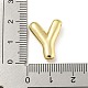 Латунные микропаве прозрачные подвески с фианитом KK-E093-04G-Y-3