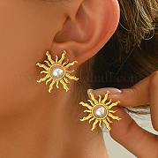 Серьги-гвоздики из нержавеющей стали в форме цветка WR1793