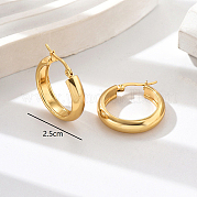 Серьги-кольца из нержавеющей стали 304 QM4377-4