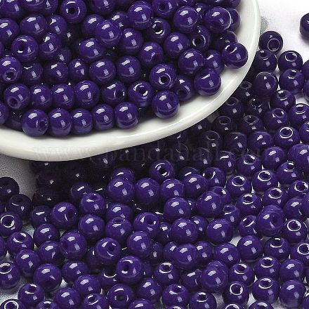 Непрозрачные цветные стеклянные бусины SEED-C001-02B-01-1