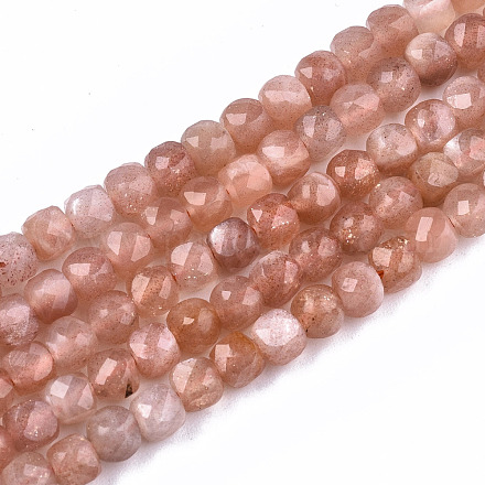 Натуральный Sunstone бисер пряди G-S362-081-1