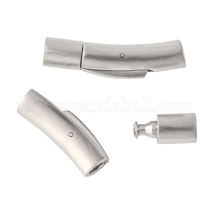 Застежки для ожерелий из матовой нержавеющей стали 304 STAS-I013-4mm-A-1