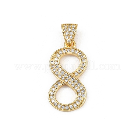 Латунные микро проложить кубического циркония подвески KK-S528-06G-1