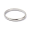 Non-Tarnish 2mm Polished Plain Dome Finger Ring for Girl Women, 304 Stainless Steel Rings, Stainless Steel Color, US Size 8(18.1mm)