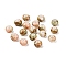 Opaque Spray Painted Glass Beads, Rondelle, Dark Khaki, 8x5mm, Hole: 2mm