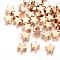 Brass Beads, Cadmium Free & Nickel Free & Lead Free, Star, Light Gold, 5.5x6x2.5mm, Hole: 1mm