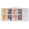 Lion Head Alloy Beads, Mixed Color, 2x13x9.5mm, Hole: 2mm, 15x11.5x7.5mm, Hole: 2mm, about 6pcs/comnpartment, 60pcs/box