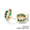 Romantic Heart-shaped Brass Rhinestone Hoop Earrings, with Delicate Design and Sparkling Gems, Golden, Erinite, 17x5mm
