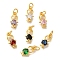 Rack Plating Brass Micro Pave Cubic Zirconia Charms, Lead Free & Cadmium Free, Long-Lasting Plated, Real 18K Gold Plated, Boy with Haert, Mixed Color, 15x7.5x3.5mm, Hole: 3.5mm