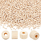 AHANDMAKER 3000Pcs Wood Beads, 5mm Unfinished Tube Wood Loose Beads, Undyed Natural Wood Tube Beads with 2mm Hole, Wooden Spacer Beads for Bracelet Necklace Jewelry Making DIY Crafts and Home Decor