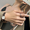 DIY fashionable stainless steel ring with non fading color, female niche high-end light luxury tagram style