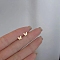Alloy Earrings for Women, with 925 Sterling Silver Pin, Butterfly, 14.5mm