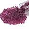 TOHO Round Seed Beads, Japanese Seed Beads, (356) Inside Color Light Amethyst/Fuscia Lined, 8/0, 3mm, Hole: 1mm, about 222pcs/10g