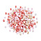 Opaque Glass Round Seed Beads, Mixed Colors, Light Salmon, 2~2.5x1.5~2mm, Hole: 0.9mm, about 12000pcs/bag
