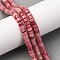 Natural Rhodonite Beads Strands, Disc, Heishi Beads, 4.5x2.5mm, Hole: 0.9mm, about 149~153pcs/strand, 14.84''(37.7cm)~14.96''(38cm)