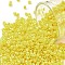 Cylinder Seed Beads, Opaque Colours Luster, Uniform Size, Gold, 2x1.5mm, Hole: 0.8mm, about 40000pcs/bag, about 450g/bag