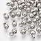 CCB Plastic Charms, Round, Platinum, 6.5x4mm, Hole: 1mm, about 10790pcs/500g