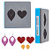 Wood Cutting Dies, with Steel, for DIY Scrapbooking/Photo Album, Decorative Embossing DIY Paper Card, Mixed Patterns, 10x10x0.9cm