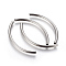 Tarnish Resistant 304 Stainless Steel Tube Beads, Stainless Steel Color, 50x3mm, Hole: 1.8mm