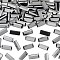 Preciosa® MAXIMA Crystal Fancy Stones, Czech Crystal, 435 26 212 Baguette, Unfoiled, 23980 272 Hematite, 7x3mm
