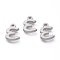 Tarnish Resistant 304 Stainless Steel Pendants, Matte Style, Greek Alphabet, Stainless Steel Color, Letter.E, 10.5x7x1.5mm, Hole: 1.5mm