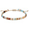 Adjustable Bohemian Style Cotton & Linen Cord Braided Bracelets for Friendship, Colorful