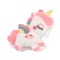 Flocky Resin Pendants, Unicorn, White, 53x57x17mm, Hole: 3mm