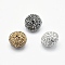 Polymer Clay Rhinestone Beads, Rondelle, Mixed Color, 16~17x12~13mm, Hole: 1.5mm
