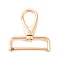 Zinc Alloy Handbag Purse Belt Clasp Clip, Snap Hook Lobster Clasps Buckles, Light Gold, 5cm, Hole: 14mm, Inner Diameter: 3.8x0.9cm
