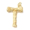 Rack Plating Brass Pendants, Long-Lasting Plated, Cadmium Free & Lead Free, Real 18K Gold Plated, with Jump Ring, Letter T, 36.5x25.5x7.5mm, Hole: 5mm
