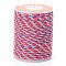 4-Ply Polycotton Cord Metallic Cord, Handmade Macrame Cotton Rope, for String Wall Hangings Plant Hanger, DIY Craft String Knitting, Orchid, 1.5mm, about 4.3 yards(4m)/roll