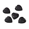 Halloween Alloy Enamel Pendants, Heart, Electrophoresis Black, 23x21x2.5mm, Hole: 1.6mm