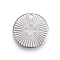 Non-Tarnish 304 Stainless Steel Charms, Textured, Flat Round with Sun Pattern, Stainless Steel Color, 15x2mm, Hole: 1.5mm
