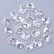 Transparent Acrylic Pendants, AB Color Plated, Petal, Clear AB, 16x15x5mm, Hole: 1.4mm