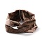 Boho Printed Cotton Headbands, Twist Knot Elastic Wrap Hair Accessories for Girls Women, Tan, 250x10mm