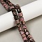 Natural Rhodonite Beads Strands, Column, 9.5~10x10~10.5mm, Hole: 0.8~1mm, about 40pcs/strand, 15.31~15.35''(38.9~39cm)